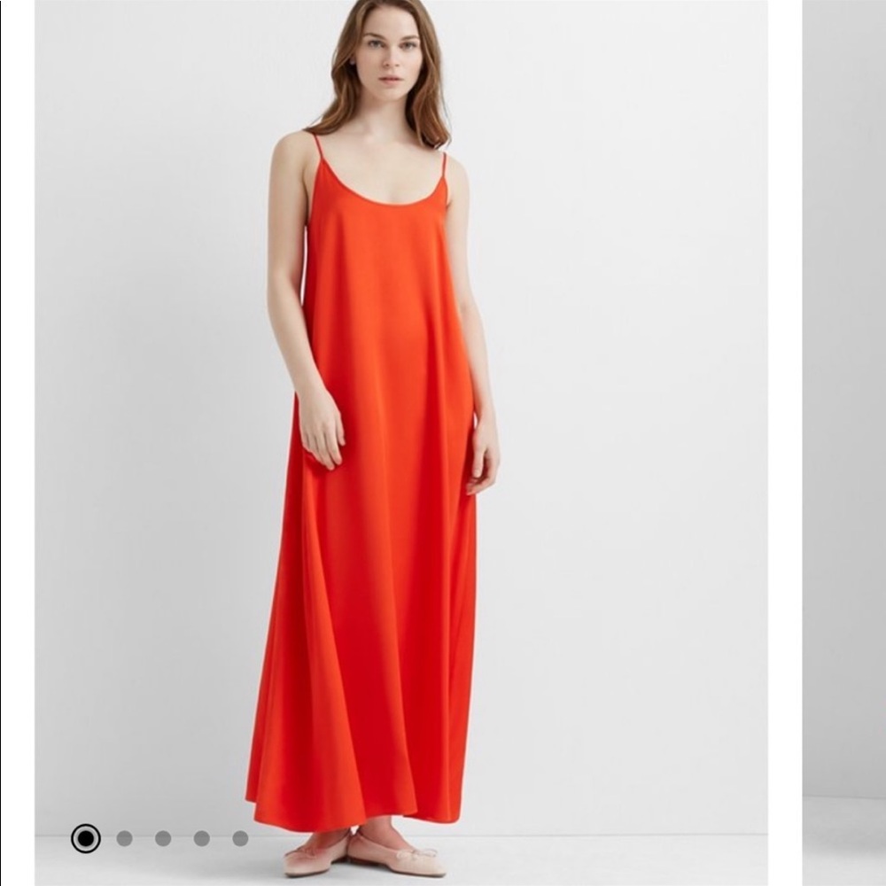 NWT Club Monaco trapeze maxi dress red